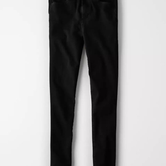 AE Dream Super High-Waisted Jegging Onyx Black - Picture 2 of 4